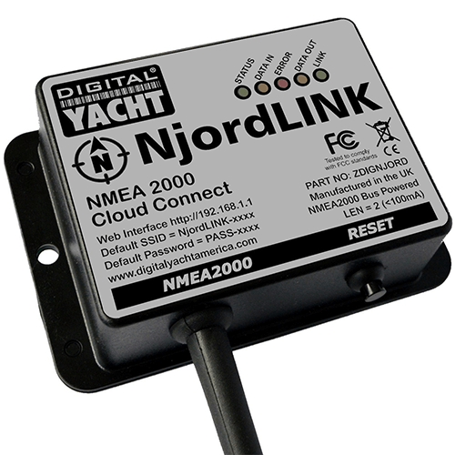 Utilisation et fonctionnalités du boitier Digital Yacht NjordLink