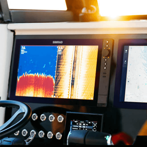 Module sondeur 1 kw intégré au Simrad NSS 4