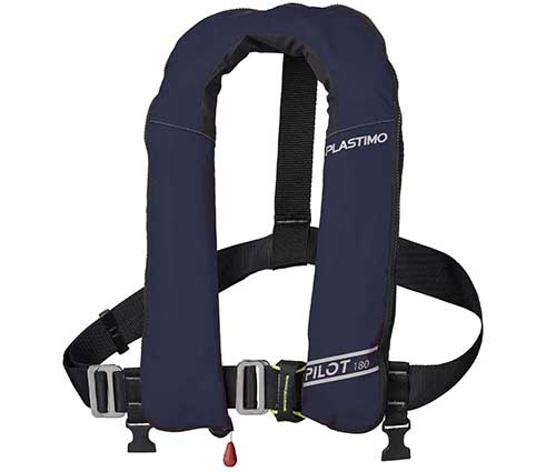 Pilot 180 auto UML Elite PVC avec harnais bleu marine